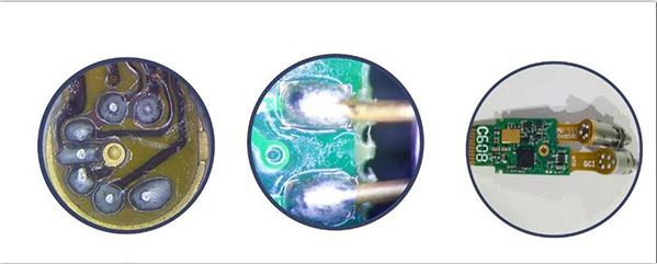 光通訊FPC軟板與光器件焊接， PCB硬板與光器件焊接圖示